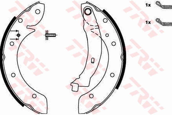 Kit ganasce freno TRW GS8620