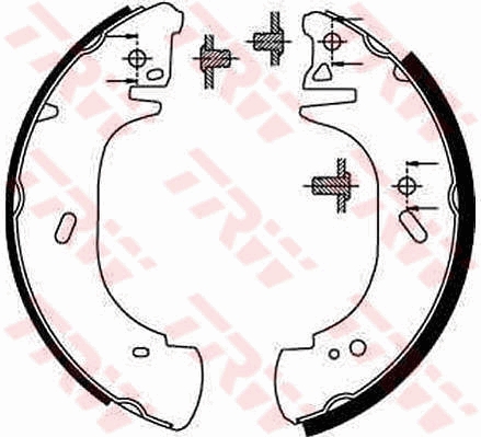 Kit ganasce freno TRW GS8630