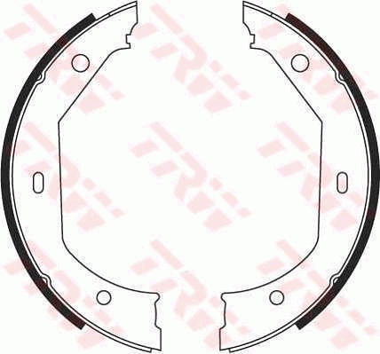 Kit ganasce, freno stazionamento TRW GS8656