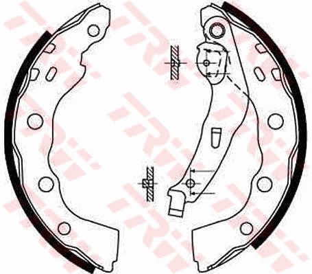 Kit ganasce freno TRW GS8665