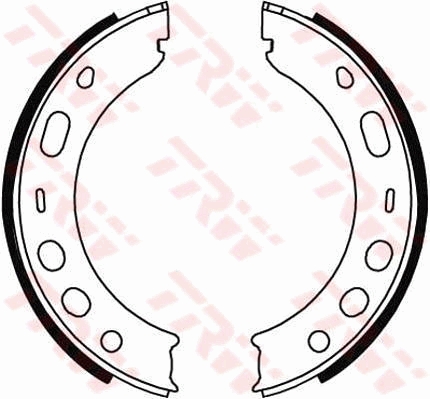 Kit ganasce, freno stazionamento TRW GS8706
