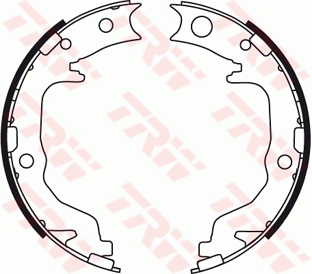 Kit ganasce, freno stazionamento TRW GS8783