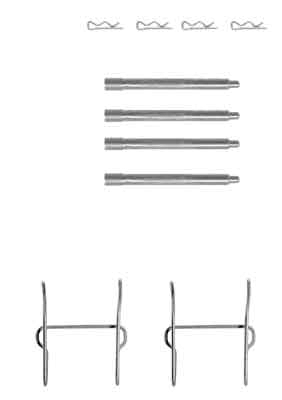 Kit accessori, pastiglia freno TRW PFK357