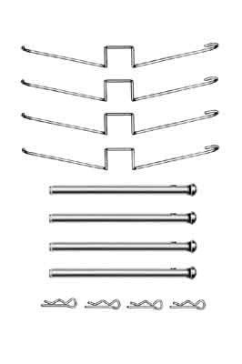 Kit accessori, pastiglia freno TRW PFK358