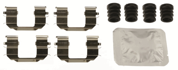 Kit accessori, pastiglia freno TRW PFK698