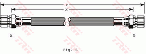Flessibile del freno TRW PHA104