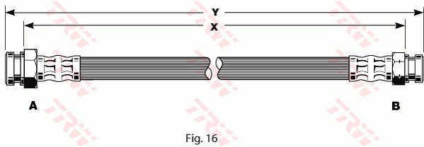 Flessibile del freno TRW PHA135