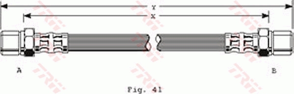 Flessibile del freno TRW PHA138