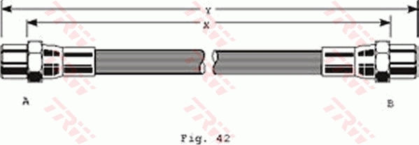 Flessibile del freno TRW PHA140