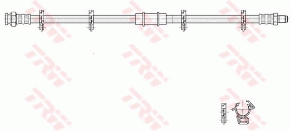 Flessibile del freno TRW PHB273