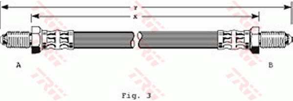 Flessibile del freno TRW PHC138