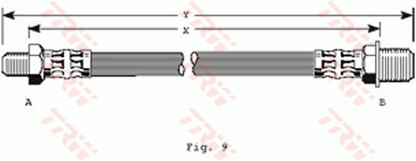 Flessibile del freno TRW PHC149