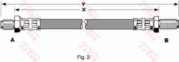 Flessibile del freno TRW PHC205