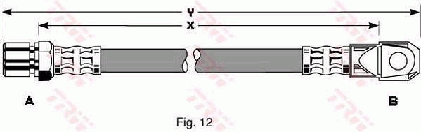 Flessibile del freno TRW PHD110