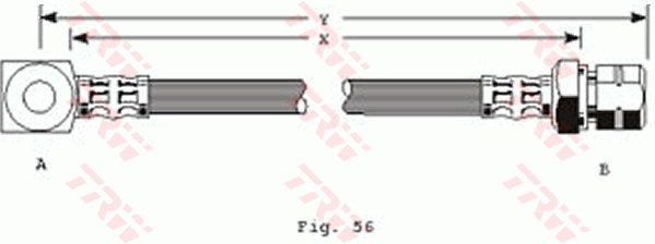 Flessibile del freno TRW PHD243