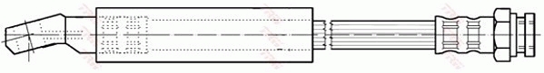 Flessibile del freno TRW PHD245