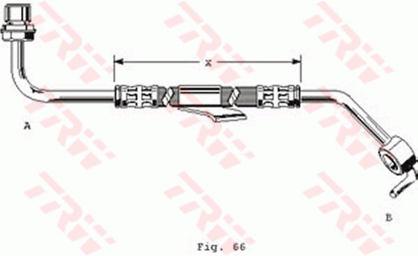 Flessibile del freno TRW PHD249