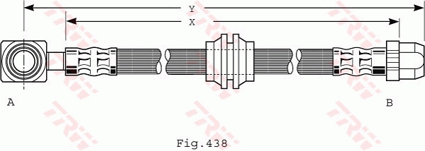 Flessibile del freno TRW PHD485