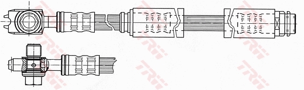 Flessibile del freno TRW PHD946
