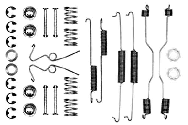 Kit accessori, ganasce freno TRW SFK111