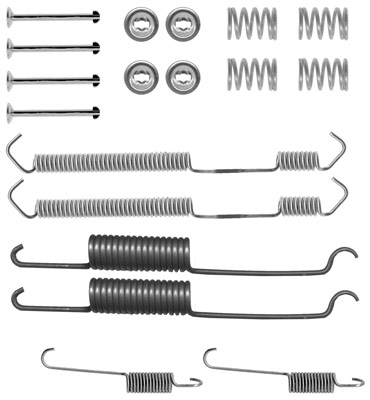 Kit accessori, ganasce freno TRW SFK256