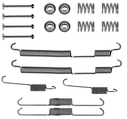 Kit accessori, ganasce freno TRW SFK261