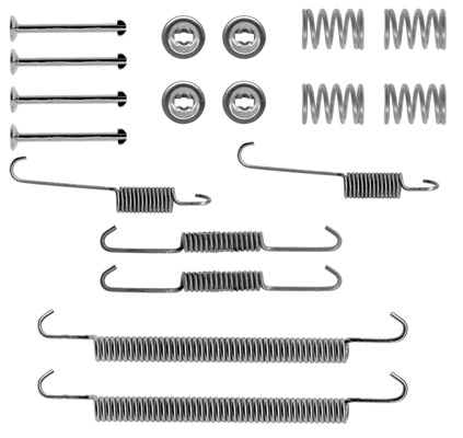 Kit accessori, ganasce freno TRW SFK264