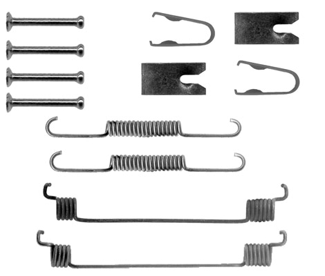 Kit accessori, ganasce freno TRW SFK323