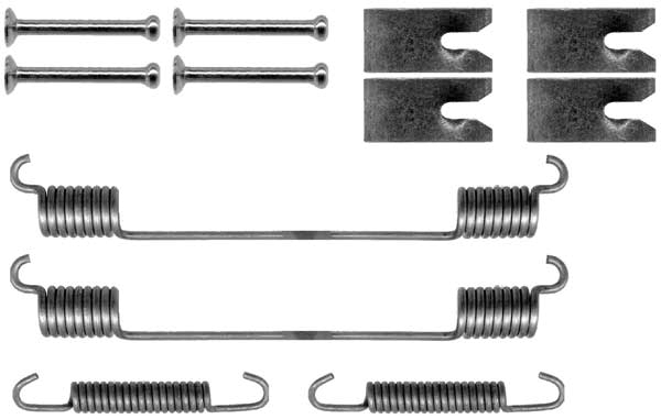 Kit accessori, ganasce freno TRW SFK351