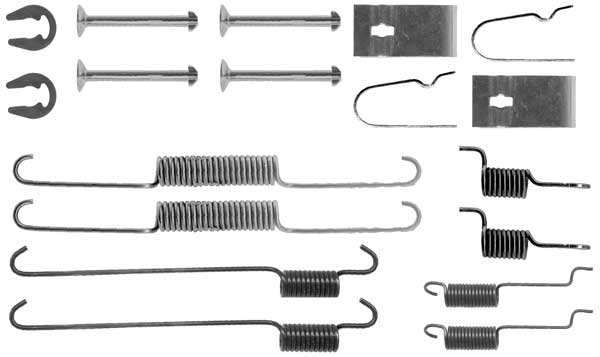 Kit accessori, ganasce freno TRW SFK352